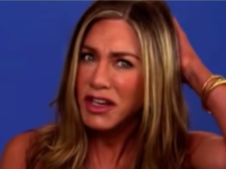 WATCH: What made Jennifer Aniston make this face in super-awkward live interview?