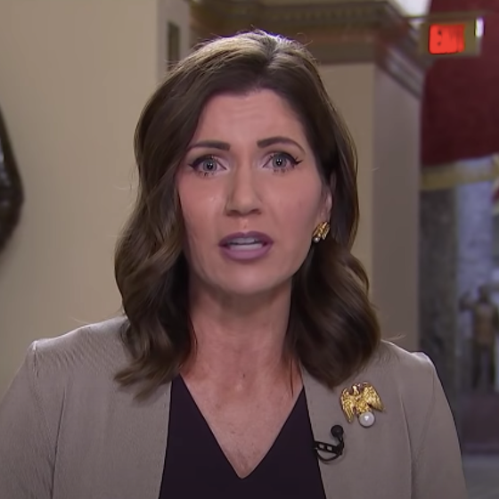 Gay-hating Gov. Kristi Noem just got a double dose of bad news