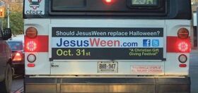 Christian extremists advertise “JesusWeen” on buses, urge people to let Jesus inside them on Oct 31