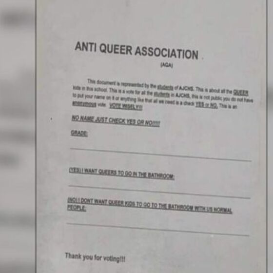 Illinois high school students form “Anti-Queer Association”