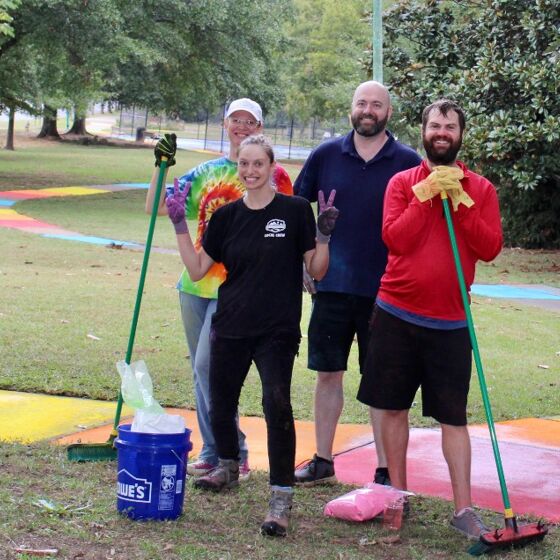 Check out this unique, Atlanta rainbow path – Halloween weekend only