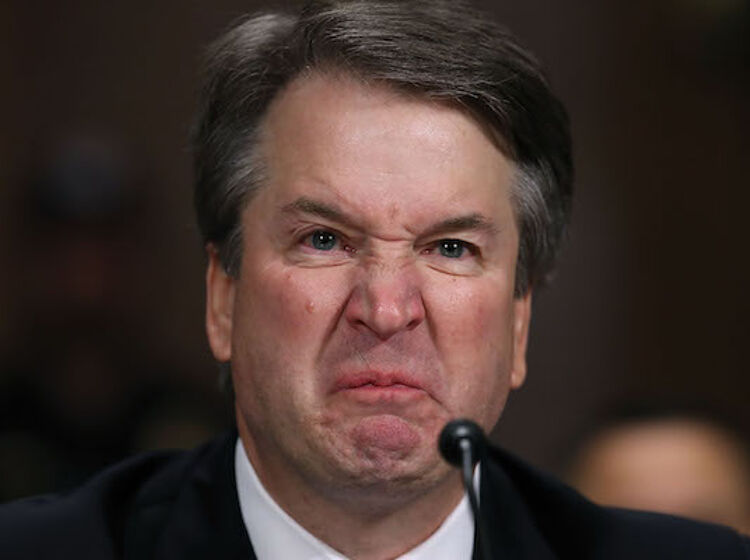 Brett Kavanaugh is probably going to start crying again when he sees why he’s trending on Twitter