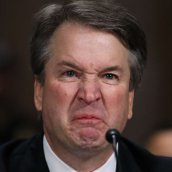 Brett Kavanaugh is probably going to start crying again when he sees why he’s trending on Twitter