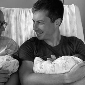Pete and Chasten only found out they were becoming dads to twins 24 hrs in advance