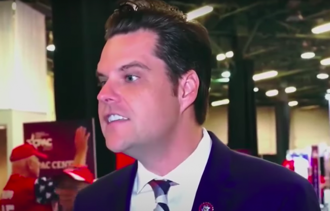 Matt Gaetz’s latest conspiracy theory is even more nuts than usual
