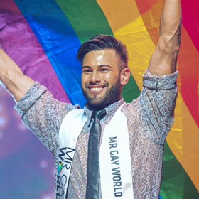 In just one year, Louw Breytenbach went from cleaning houses to being crowned Mr Gay World