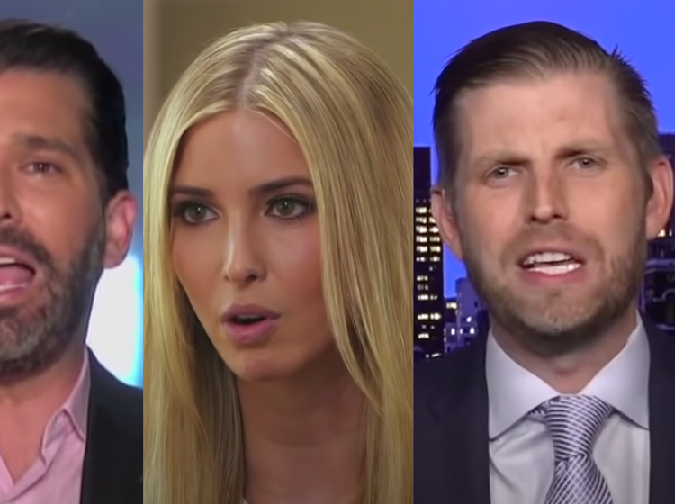 Things aren’t looking good for Ivanka Trump and her two brothers