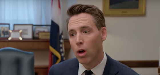 Josh Hawley tosses a word salad while talking about vaginas and we feel so sorry for his wife