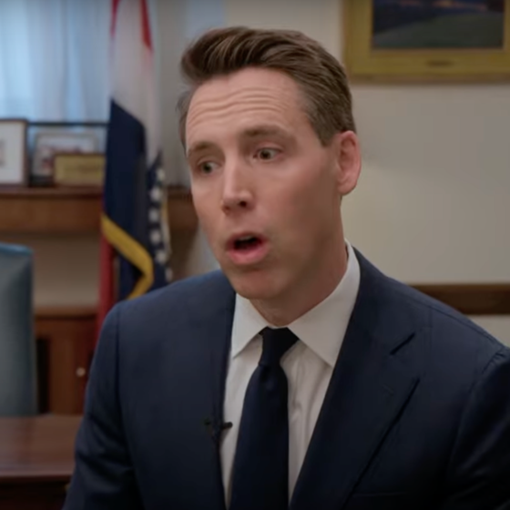 Josh Hawley tosses a word salad while talking about vaginas and we feel so sorry for his wife