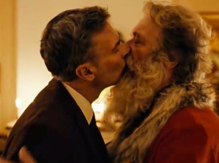 Relive the heartwarming Christmas ad where Santa makes out with a hot salt-and-pepper zaddy