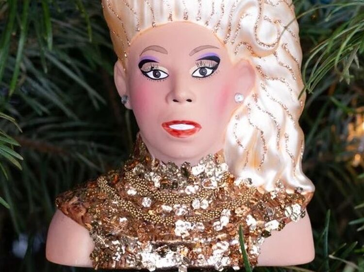 RuPaul is not amused by this unauthorized, holidays decoration