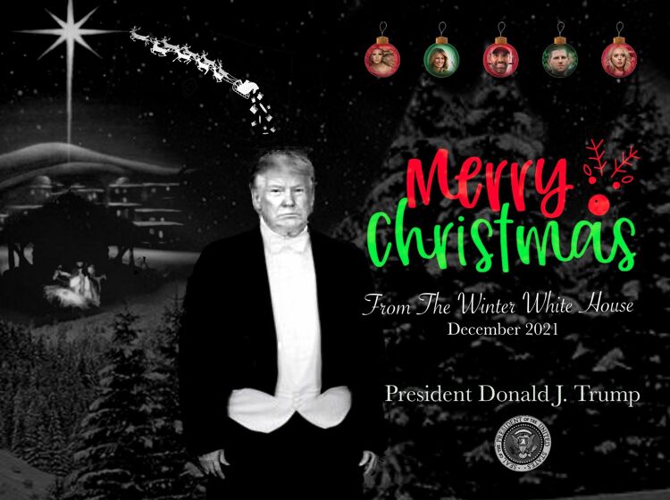 Donald Trump’s phallic-looking Christmas card has to be a joke… right???