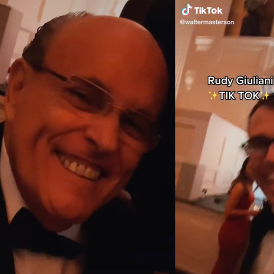 This TokTok star trolling Rudy Giuliani at a black tie GOP gala is the best thing you’ll see all day