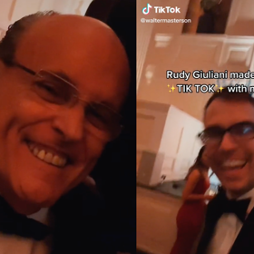 This TokTok star trolling Rudy Giuliani at a black tie GOP gala is the best thing you’ll see all day