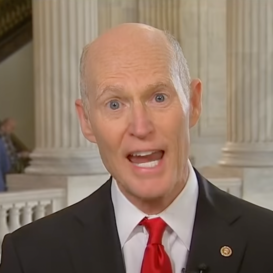 Rick Scott just talked about “transgender training” in the military and we’re all a little dumber now