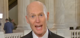 Football fans tell trans athlete-hating Rick Scott to politely STFU after his latest publicity stunt