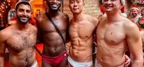 PHOTOS: Chicago gay bar hosts its tenth Santa Speedo Run
