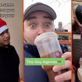 Lip syncing for the gift, a Christmas baby, & iced coffee in the snow