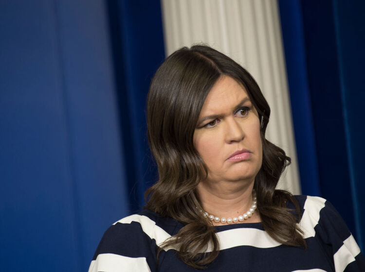 Someone needs to inform Sarah Huckabee Sanders that she hasn’t actually been elected governor yet
