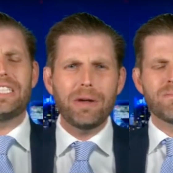 An emotional Eric Trump almost broke down sobbing on Fox News last night