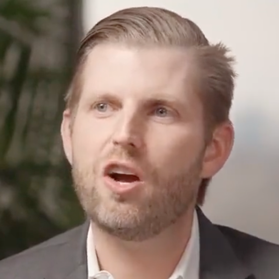 Eric Trump says he wants to have dinner with Jesus just so he can bitch about Joe Biden