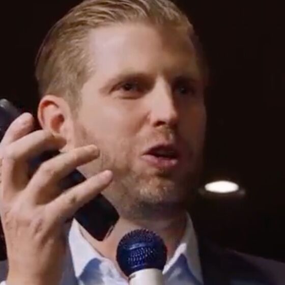 Eric Trump calls dad from stage to tell him he loves him. This was Trump’s response.