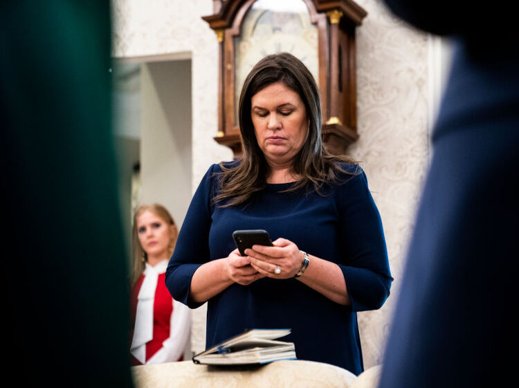 Sarah Huckabee Sanders might want to stay off Twitter today
