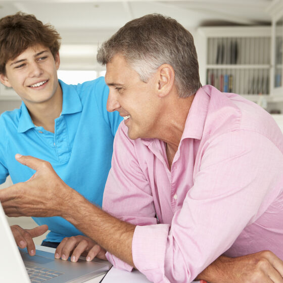 Father scores major matchmaker points after his son comes out to him