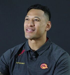 Rugby star Israel Folau says has “no regrets” about his homophobia as he laughs his way to the bank