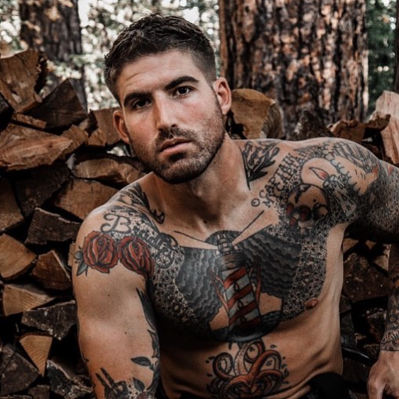 Meet Thor, the hunky tatted up lumberjack who’s going viral for splitting wood