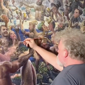 Your new favorite artist paints hunky animals & politics into his jaw-dropping works
