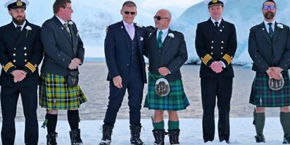 Same-sex couple make history with Antarctica wedding