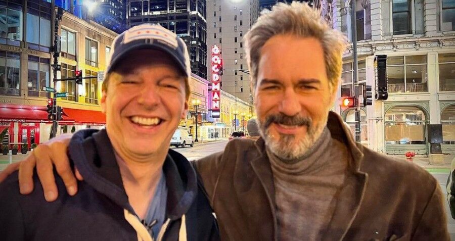 Will and Jack, aka Eric McCormack and Sean Hayes, reunite in Chicago