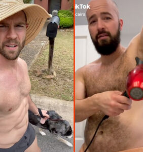 Shirtless neighborhood dads, construction gays, & blow-dried body hair