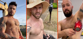 Shirtless neighborhood dads, construction gays, & blow-dried body hair