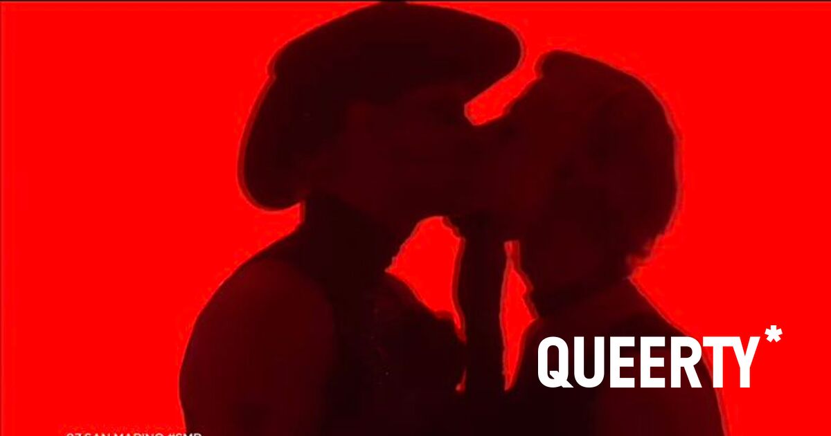 WATCH: This cowboy kiss was a Eurovision first
