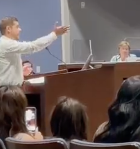 WATCH: Pastor stops by city council meeting to deliver vicious antigay rant