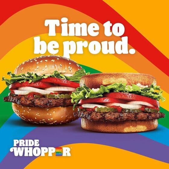 Burger King Austria’s new Pride Whoppers have two tops and two bottoms and Gay Twitter™ has thoughts