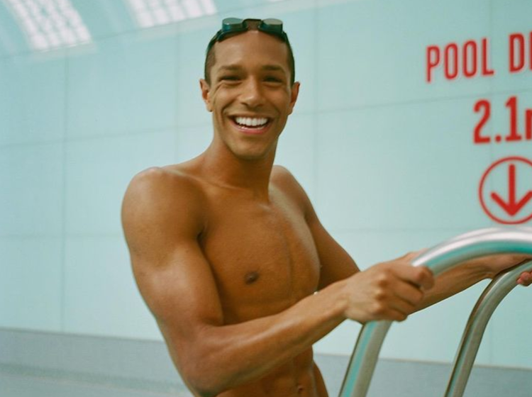 Pro swimmer Michael Gunning continues to inspire both in an out of the pool