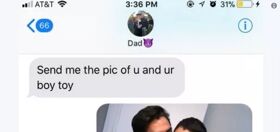 Father’s request to see teen son’s “boy toy” goes viral for all the right reasons