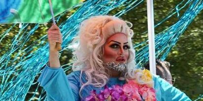 Drag queen shares inspiring story of standing up to a bigot at family Pride event