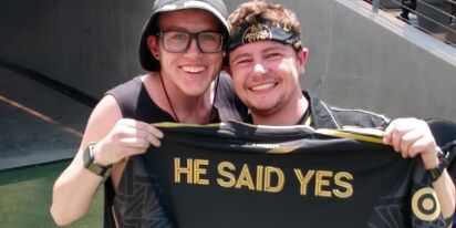 WATCH: Gay couple get engaged at major league soccer match in Los Angeles