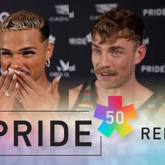 WATCH: Tomás Matos, Zane Phillips & more on the Queerty Prid50 red carpet