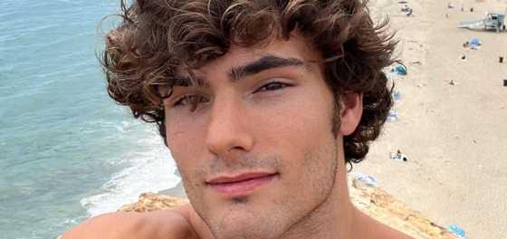 Model Levi Conely’s barely-there bearskin thirst trap gives Burt Reynolds a run for his money
