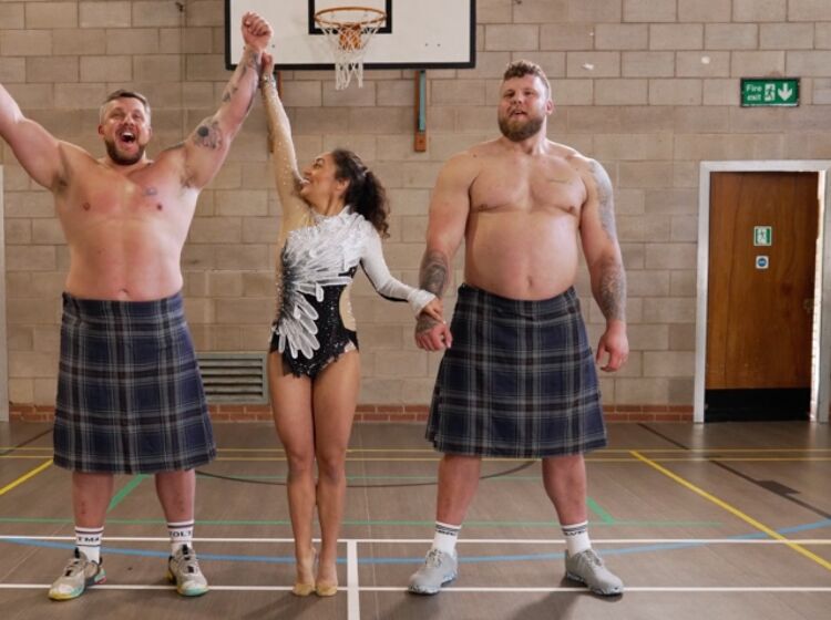 WATCH: Two of the world’s strongest men try their hand at rhythmic gymnastics