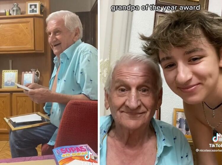 This grandfather updating his grandson’s family picture post-transition is just too wholesome