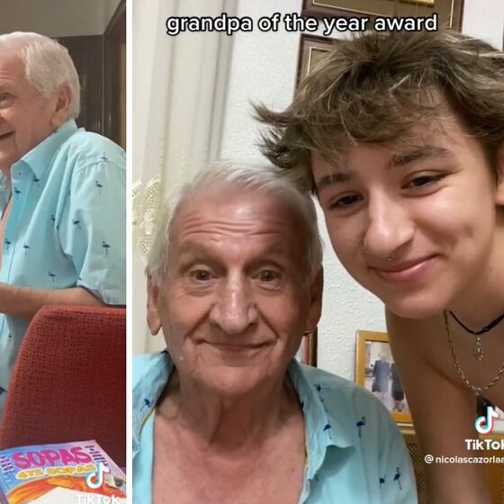 This grandfather updating his grandson’s family picture post-transition is just too wholesome