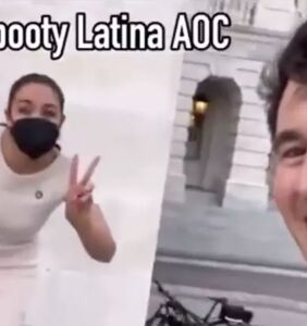 Creepy anti-LGBTQ activist calls Alexandria Ocasio-Cortez a “sexy big booty Latina” on Capitol steps