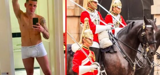 This royal horse cavalry guard also happens to be one of the Britain’s busiest gay adult film actors
