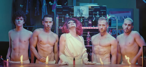 WATCH: This steamy Spanish comedy brings music and murder to a gay bathhouse